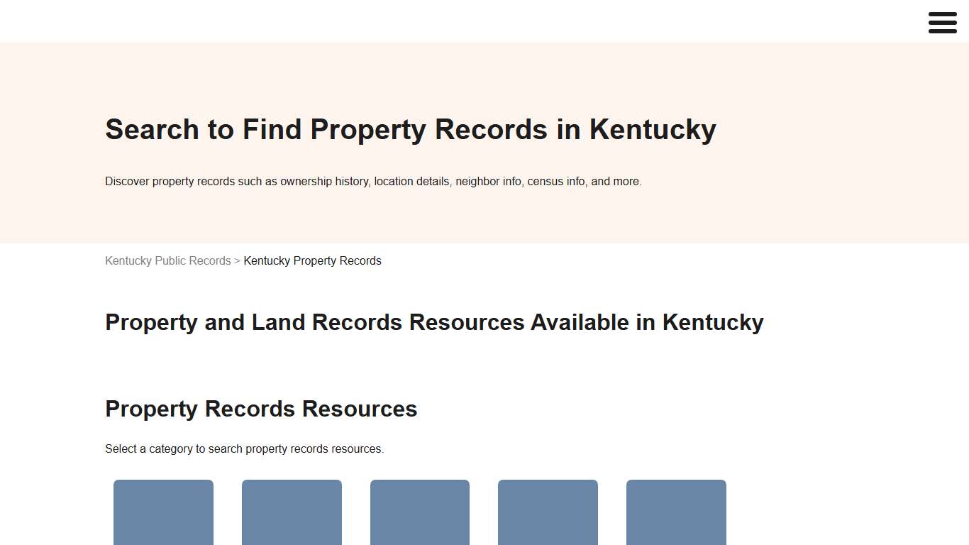 Kentucky Property Records Search | Public Records