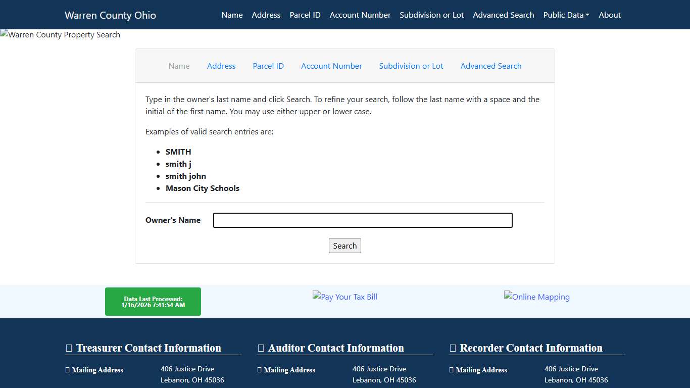 Warren County Auditor